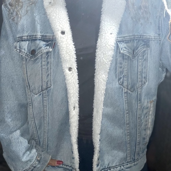 Levi’s vintage denim Sherpa lined jacket Medium - Picture 6 of 14